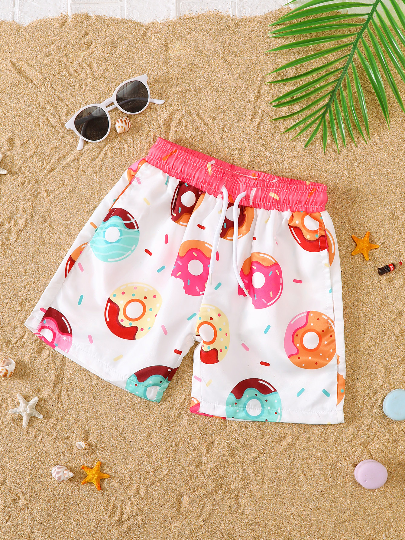 Summer Clothing Baby Boy - Baby Boys Summer Donut Pattern Beach