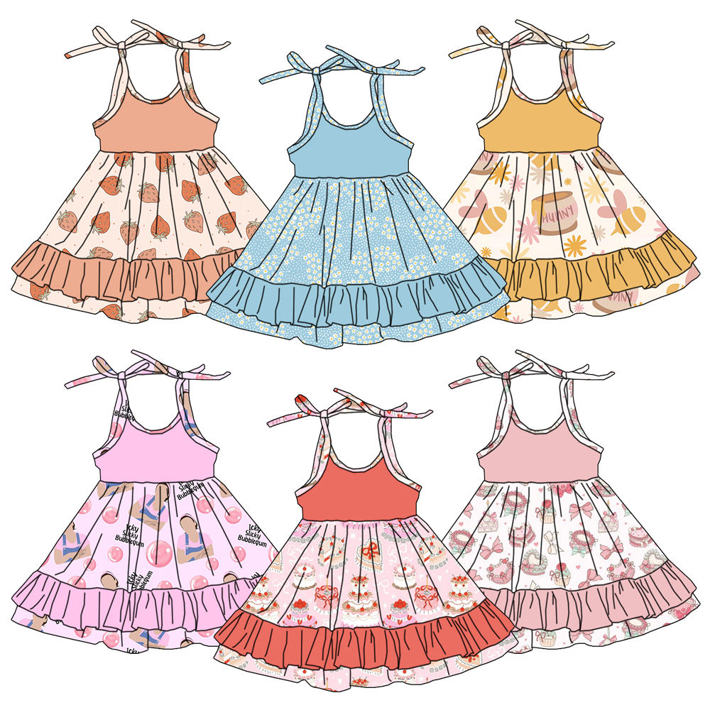 Summer Clothing Boutiques - Summer Strawberry Print Baby Girl Dress