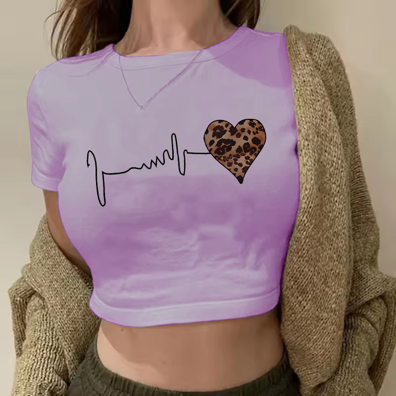 Summer New 90 's Leopard Heart - Summer Clothing Drop review and price