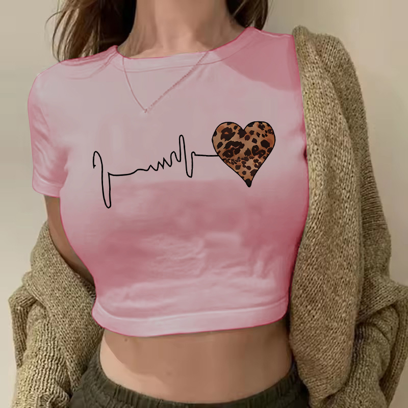 Summer New 90 's Leopard Heart - Summer Clothing Drop review and price