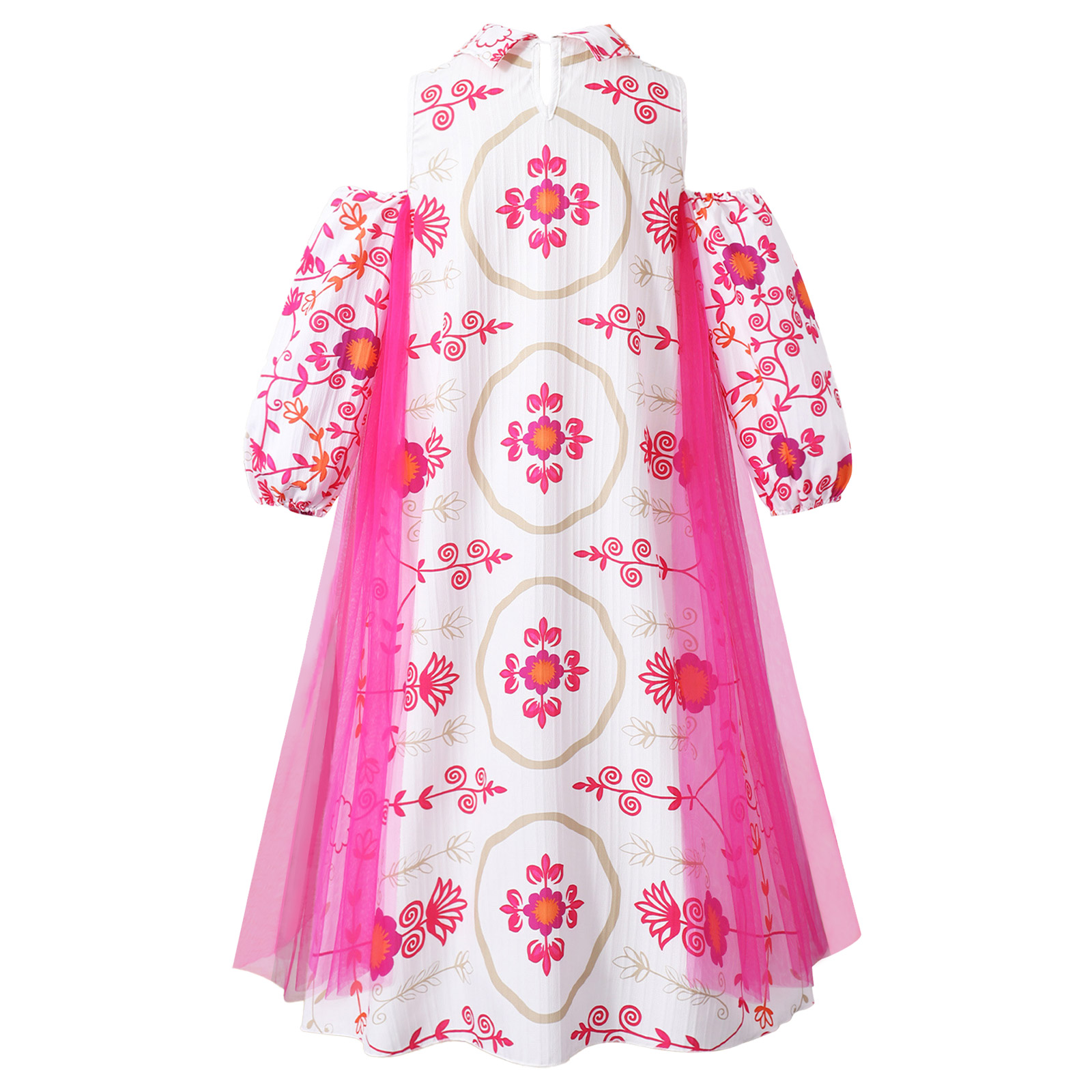Girl Long Sleeve Mesh Patchwor - Summer Clothing Girls review and price