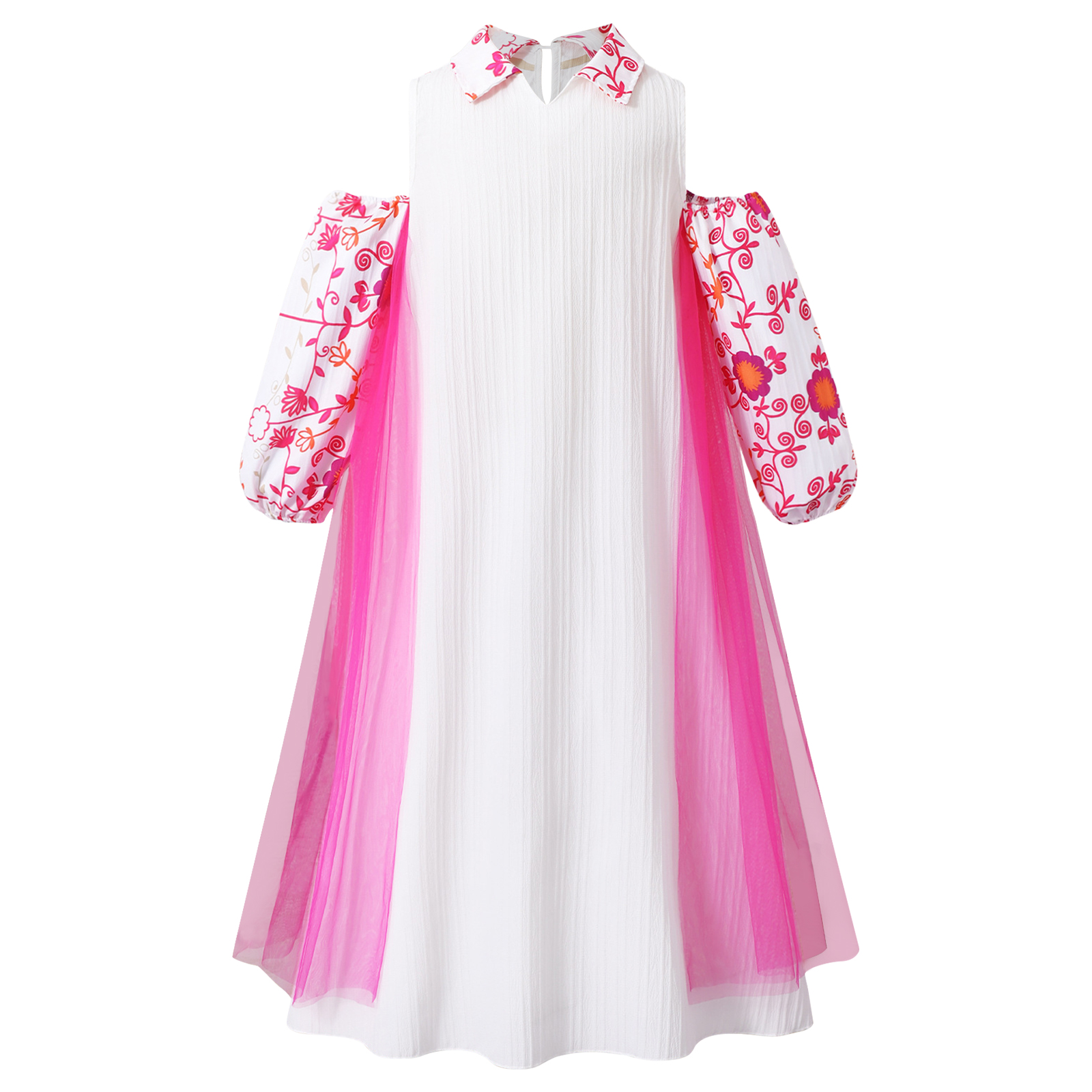 Girl Long Sleeve Mesh Patchwor - Summer Clothing Girls review and price