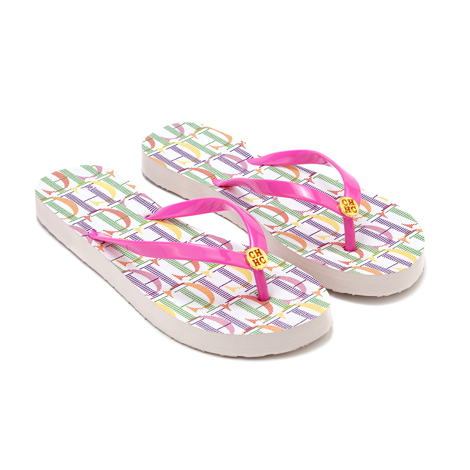 Pink Letter Flip Flops Gold Bu - Summer Quotes review and price