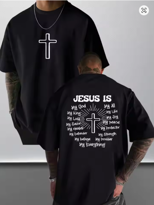 Men's Graphic T-Shirt Jesus Cr - Summer Clothing Ideas review and price