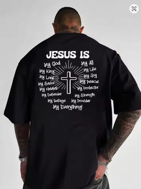 Men's Graphic T-Shirt Jesus Cr - Summer Clothing Ideas review and price