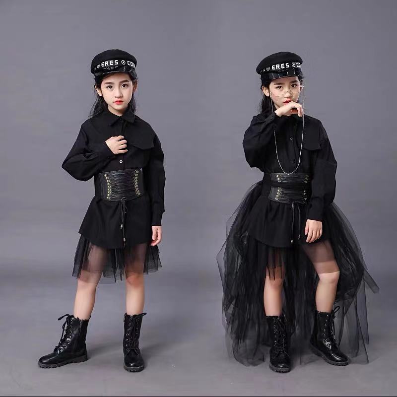 Children's Black Suit Girls Mo - Summer Clothing Girls review and price