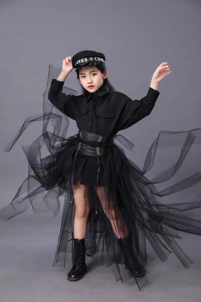 Children's Black Suit Girls Mo - Summer Clothing Girls review and price