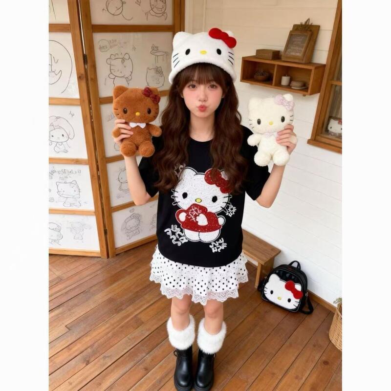 Cute Short-Sleeved Hello Kitty - Summer Clothes review and price