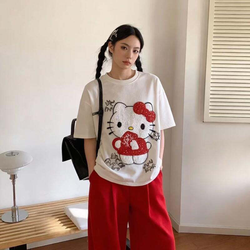 Cute Short-Sleeved Hello Kitty - Summer Clothes review and price