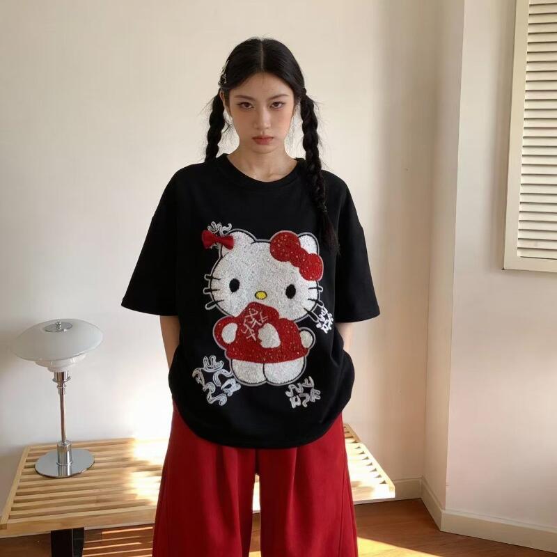 Cute Short-Sleeved Hello Kitty - Summer Clothes review and price