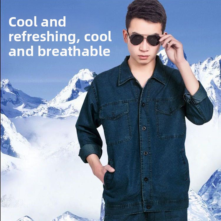 Lightweight Summer Denim Workw - Summer Clothing Sets Men review and price