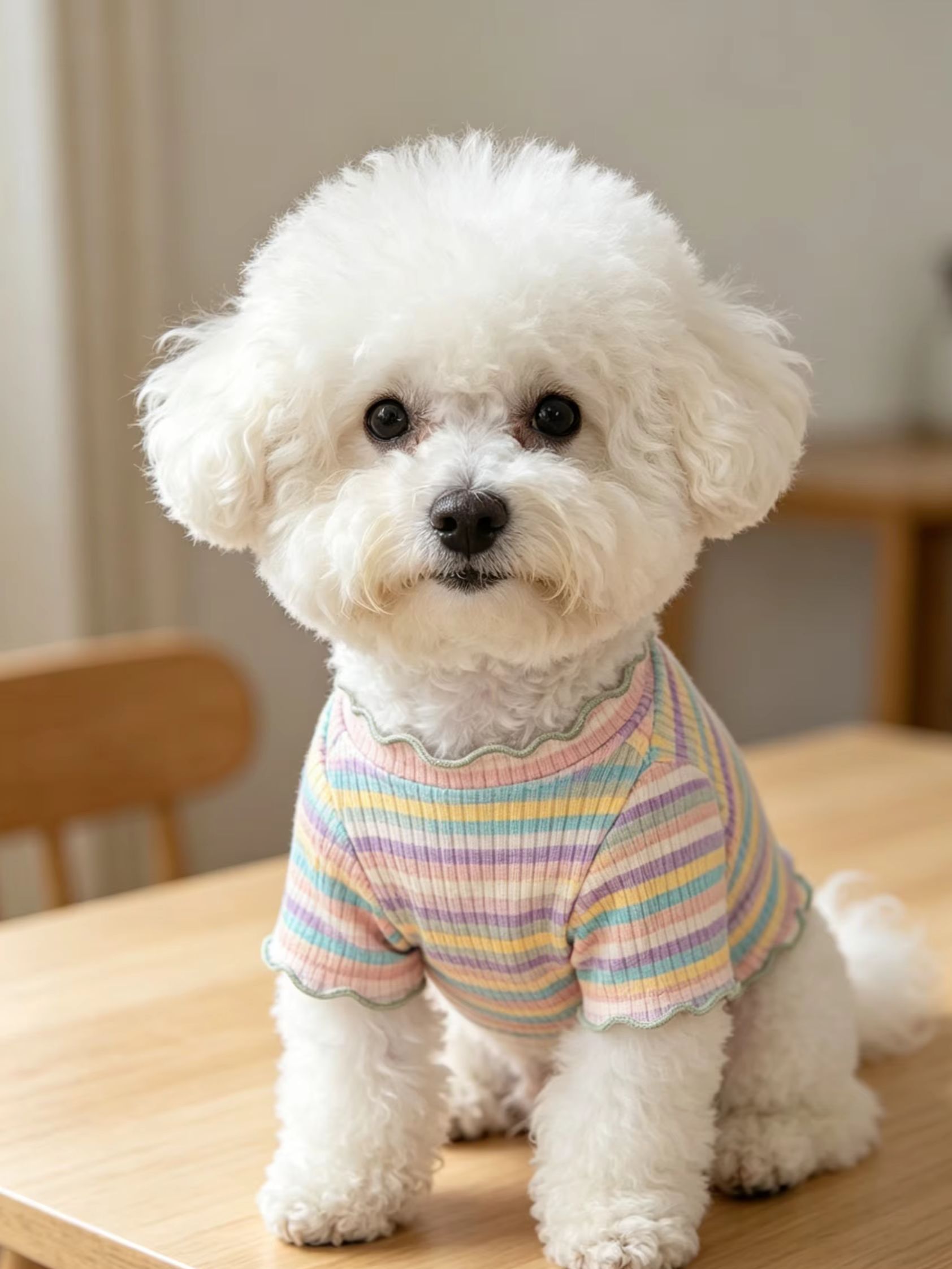 1PC Wide Elastic Stripes Pet D - Summer Dog Clothing review and price