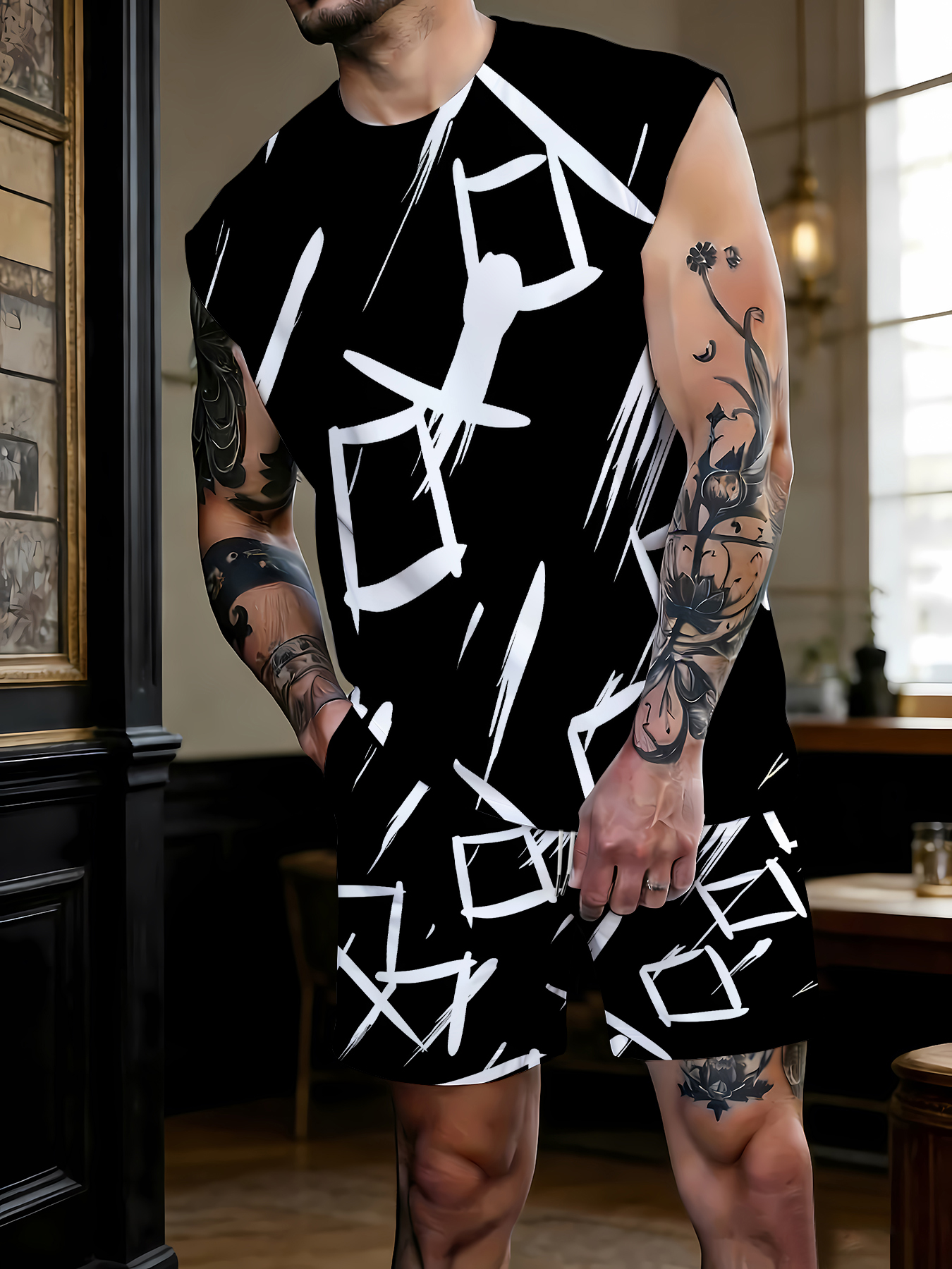 Men's Compression Tank Top and - Summer Clothing review and price