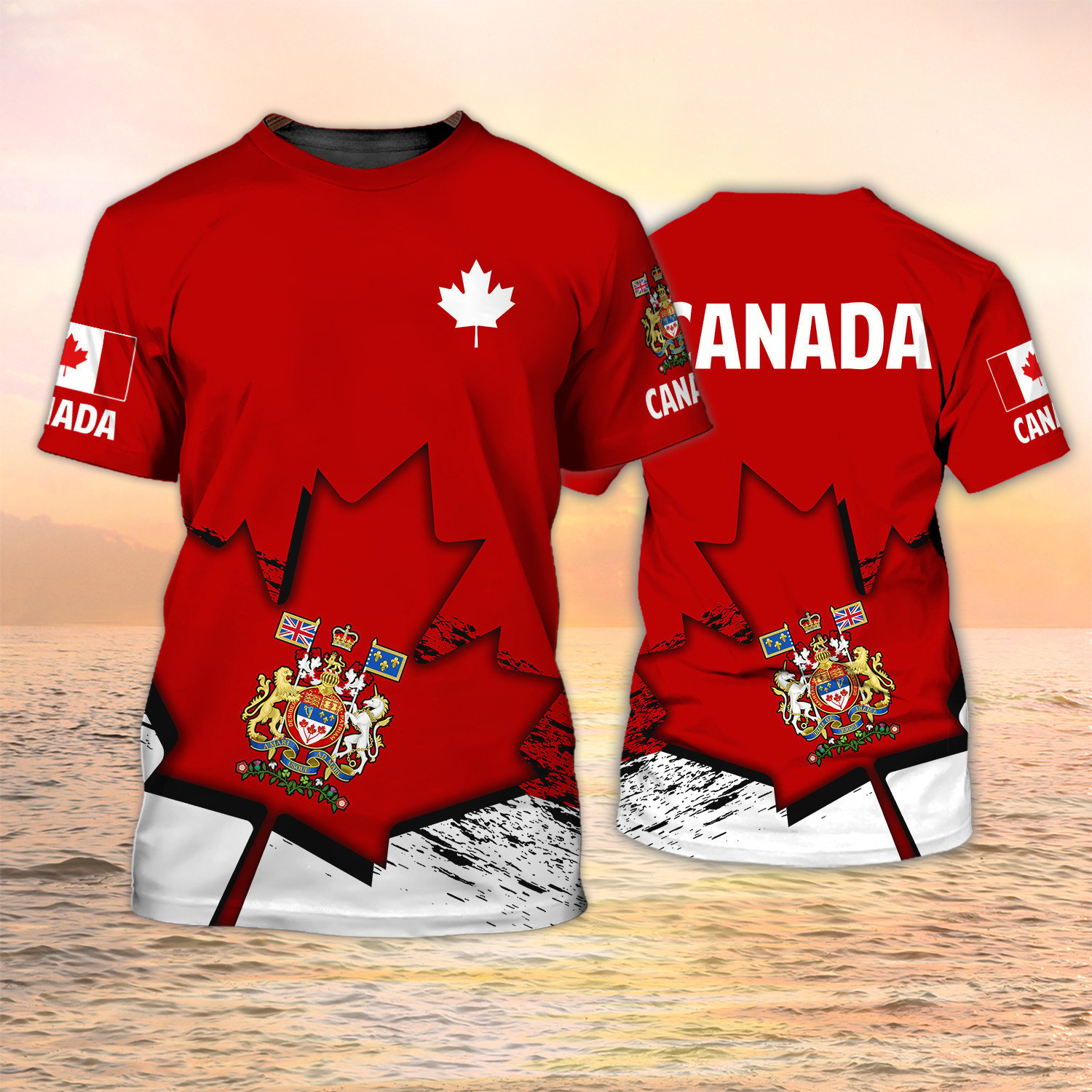 Canada T-Shirts Canadian Flag  - Summer Clothing Women Canada review and price