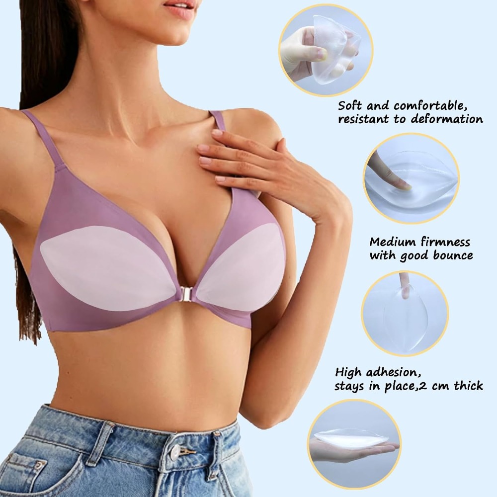 Adhesive Silicone Bra Inserts  - Bikini Set Push Up review and price