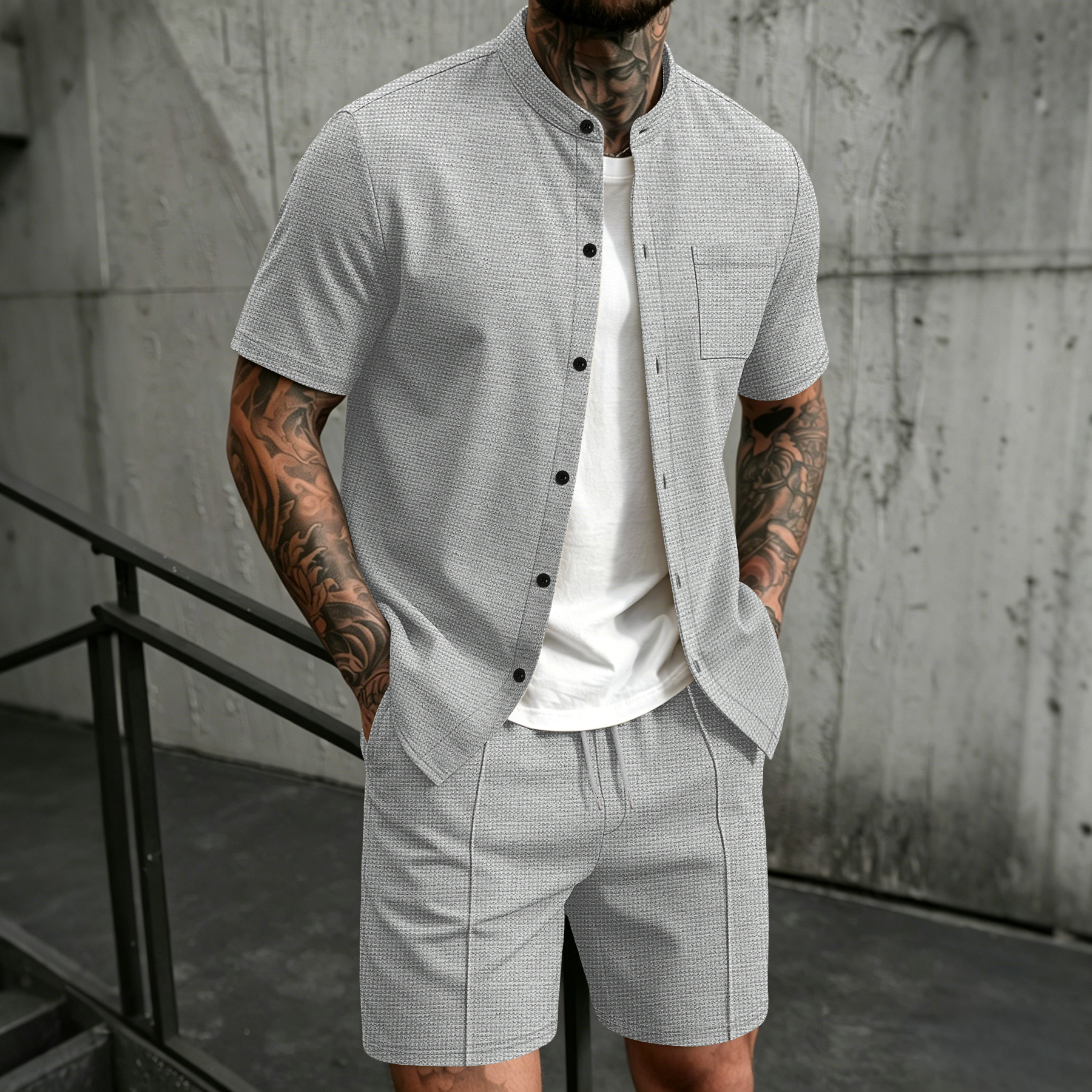 Men's 2 Piece Outfit, Stand Co - Summer Clothing Sets Men review and price