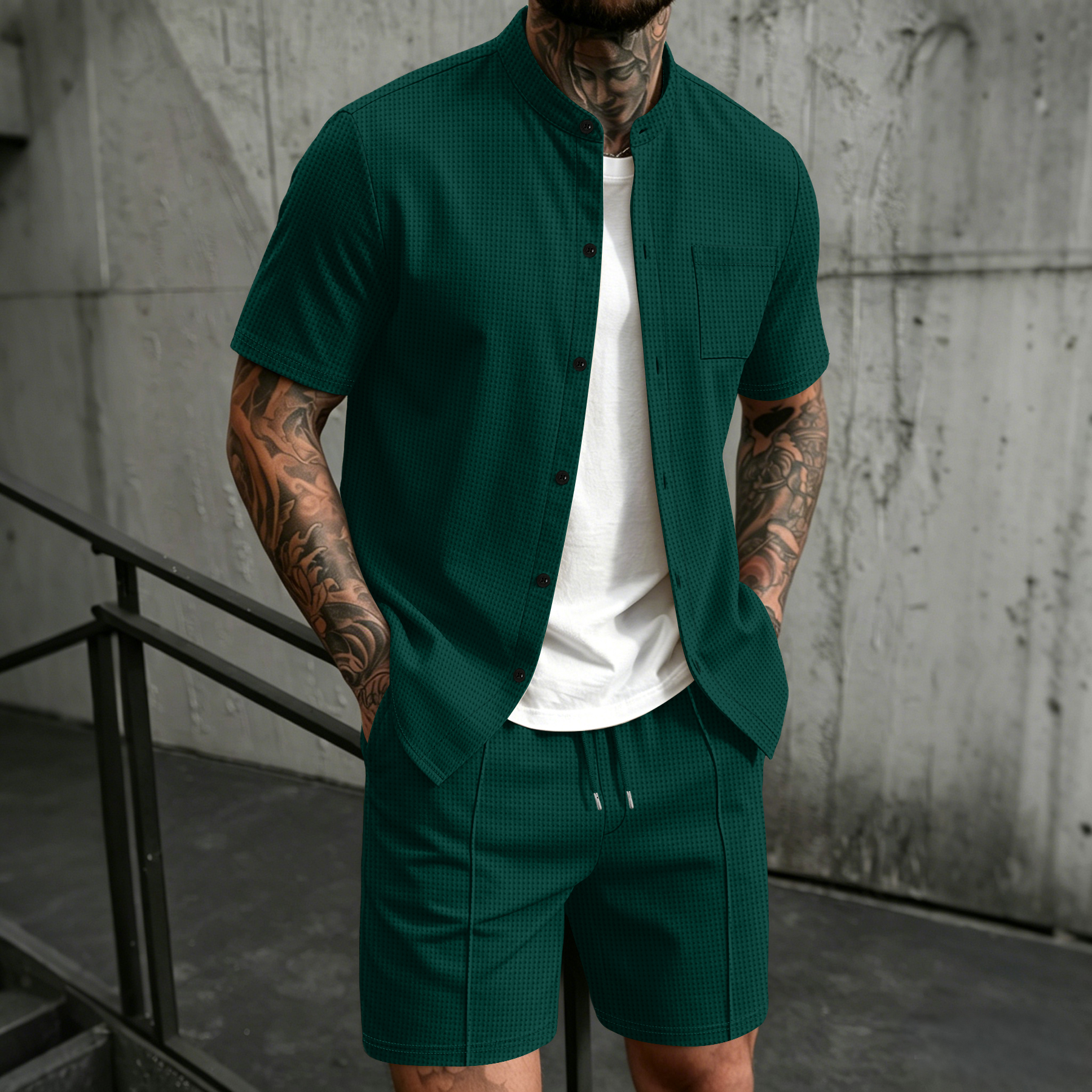 Men's 2 Piece Outfit, Stand Co - Summer Clothing Sets Men review and price