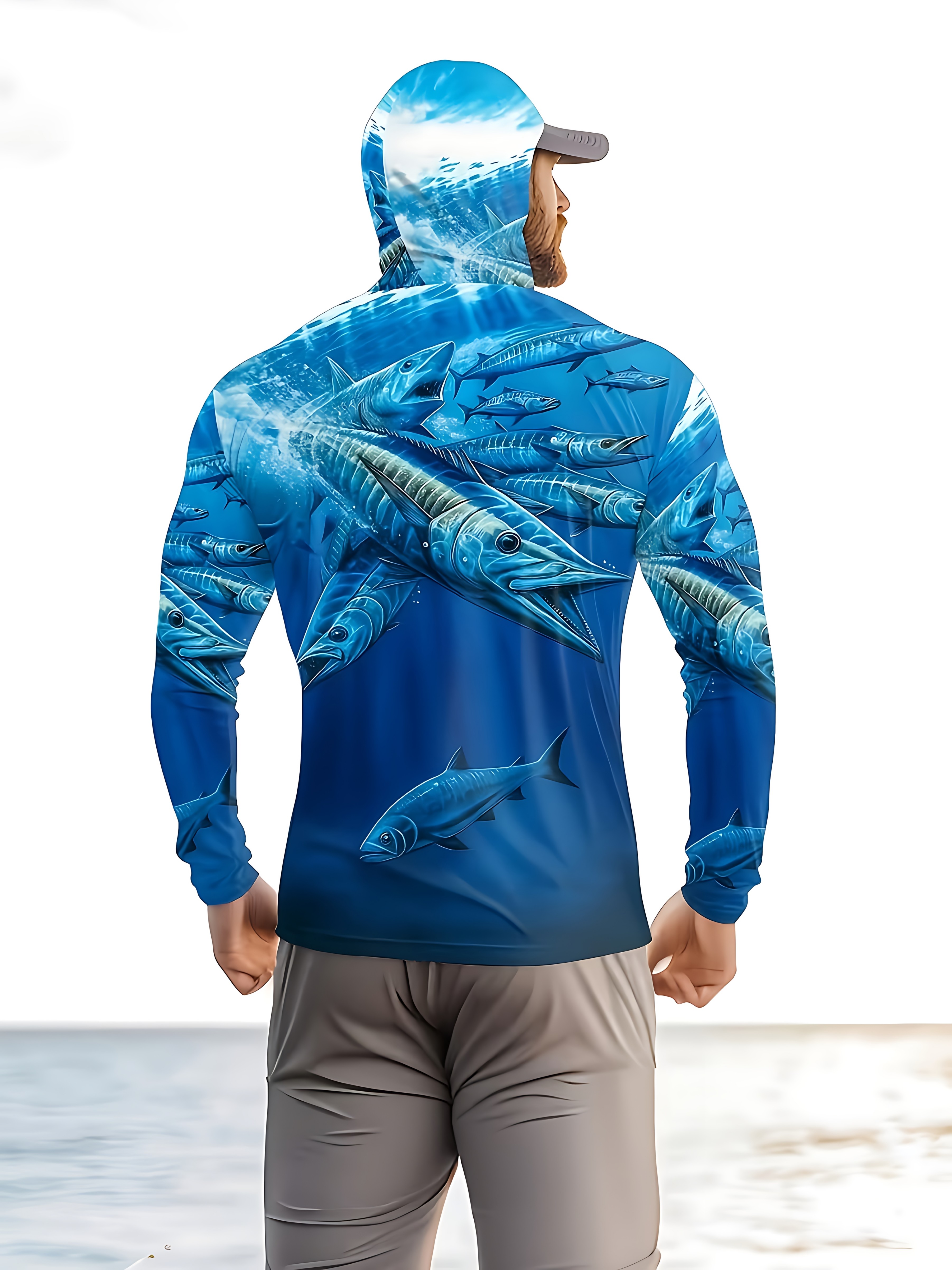 Fishing Shirt Hooded Men Fishi - Summer Clothes review and price