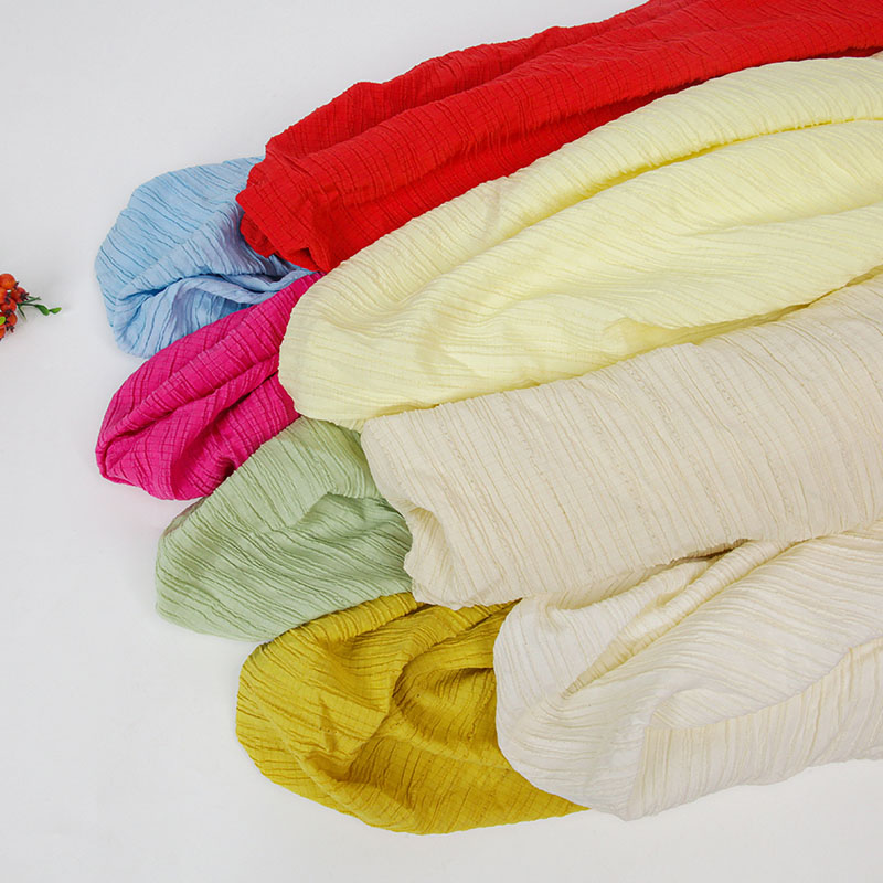 Plain Chiffon Pleated Fabric B - Soft Summer Yellow Clothing review and price