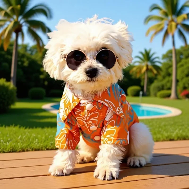 Handsome Small Dog Clothes Sum - Summer Dog Clothing review and price