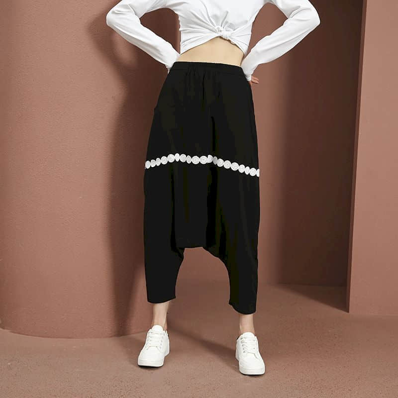 Baggy Pants Women Elastic Wais - Summer Clothing Drop review and price