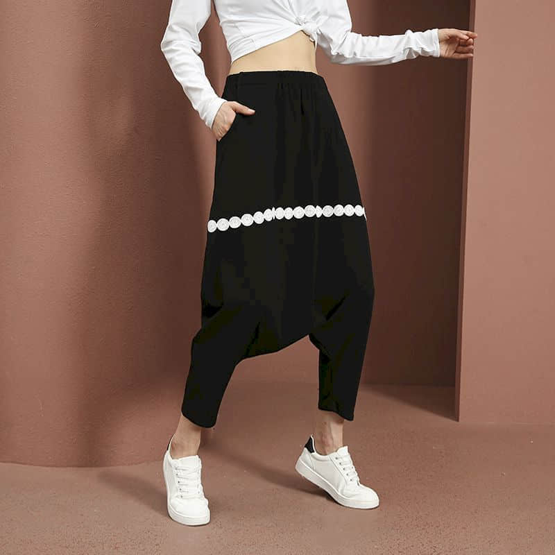 Baggy Pants Women Elastic Wais - Summer Clothing Drop review and price