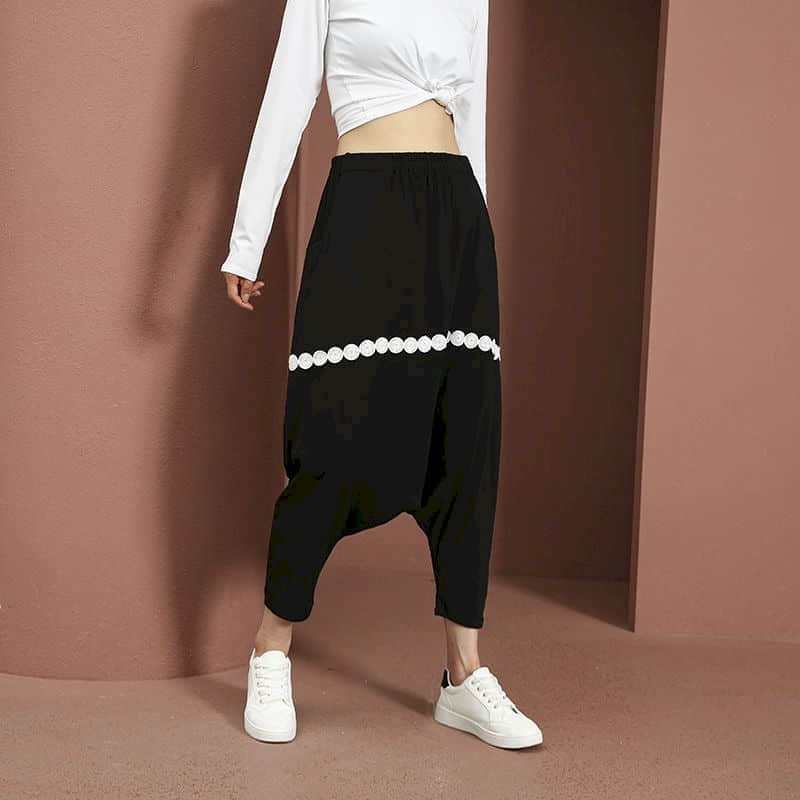 Baggy Pants Women Elastic Wais - Summer Clothing Drop review and price