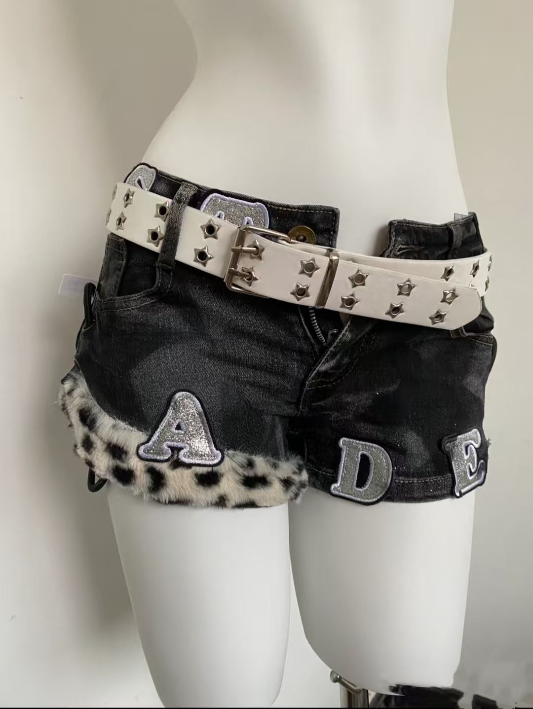 Y2k Embroidered Patch Denim Sh - Summer Clothing Girls review and price