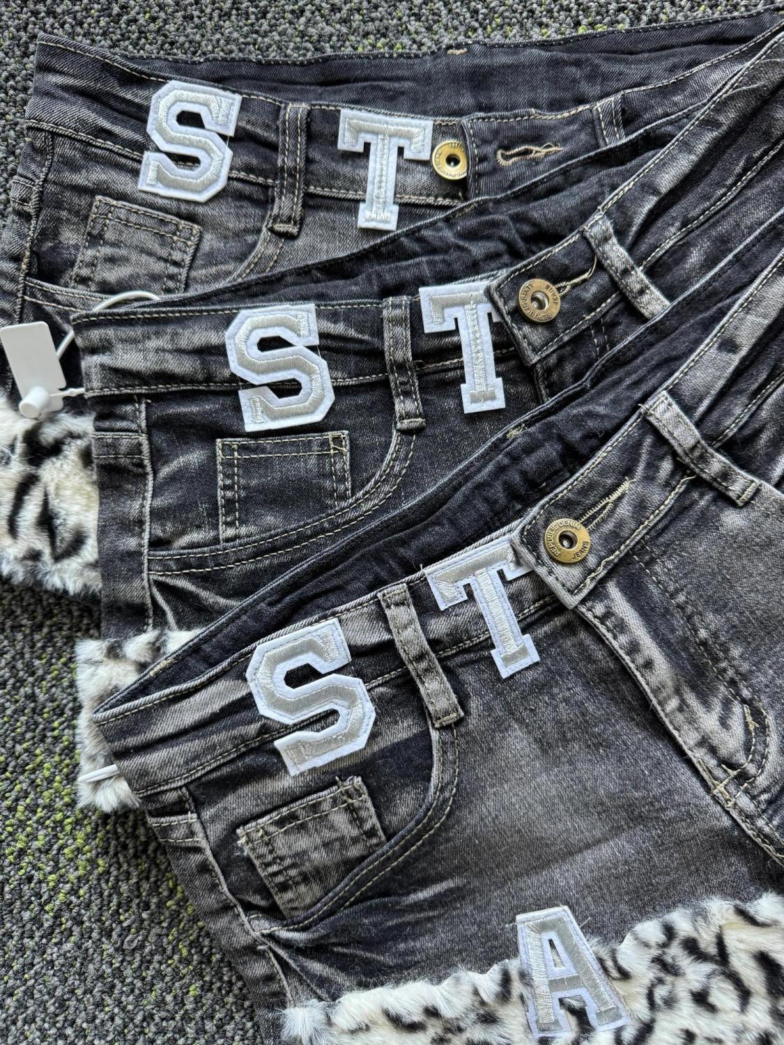Y2k Embroidered Patch Denim Sh - Summer Clothing Girls review and price