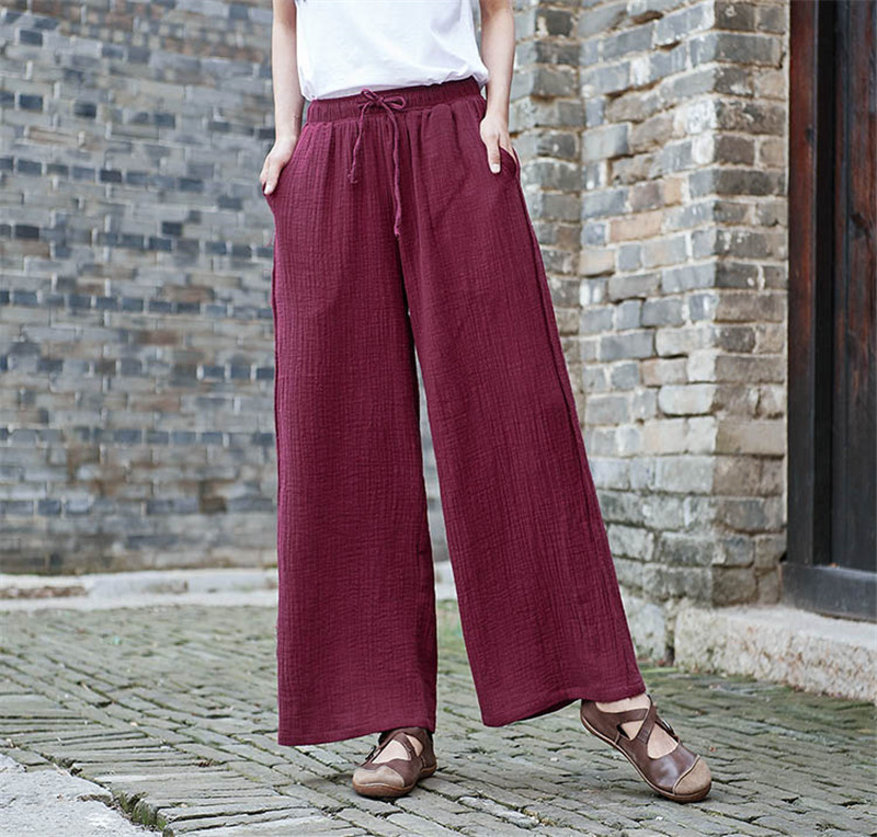 Fashion Lace-up Wide Leg Pants - Palazzo Pant Wide review and price
