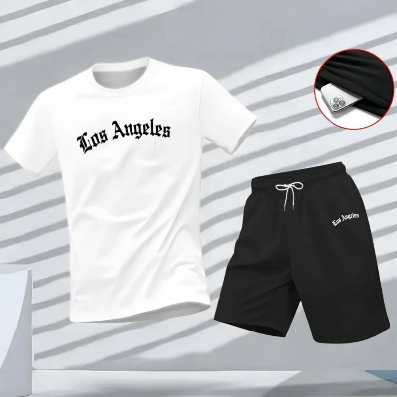 Men's Los Angeles Letter Print - Summer Quotes review and price