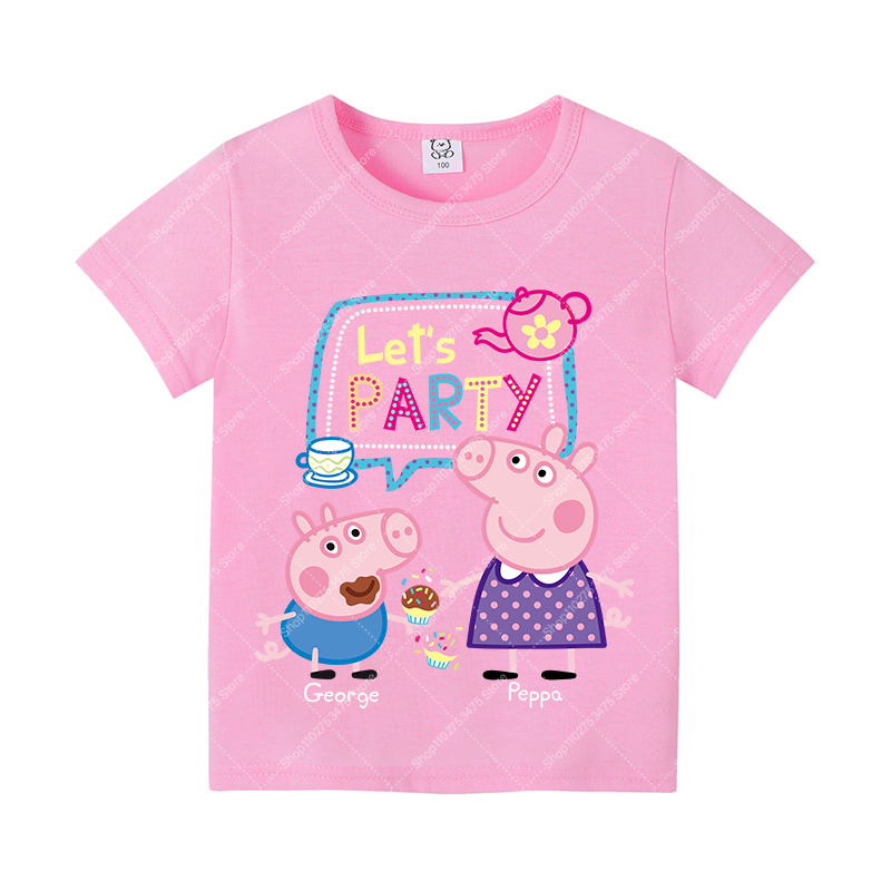 Kids Girl Cute Cotton T-shirt  - Summer Clothing Girls review and price