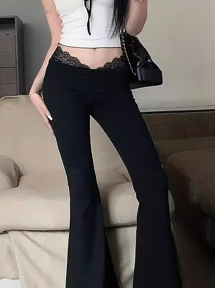 Lace Sport Wide leg High waist - Palazzo Pant Wide review and price