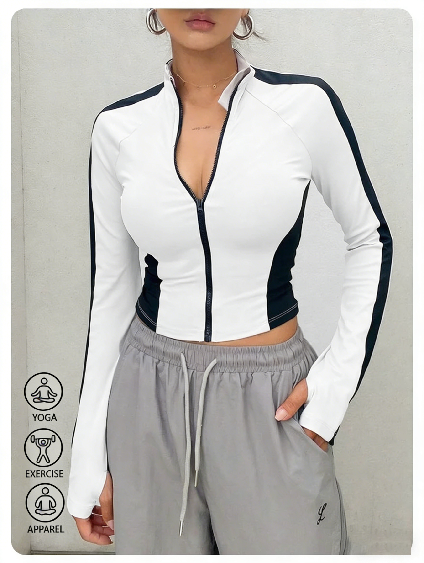 Yoga Clothes Stand Up Collar J - Summer Clothing review and price