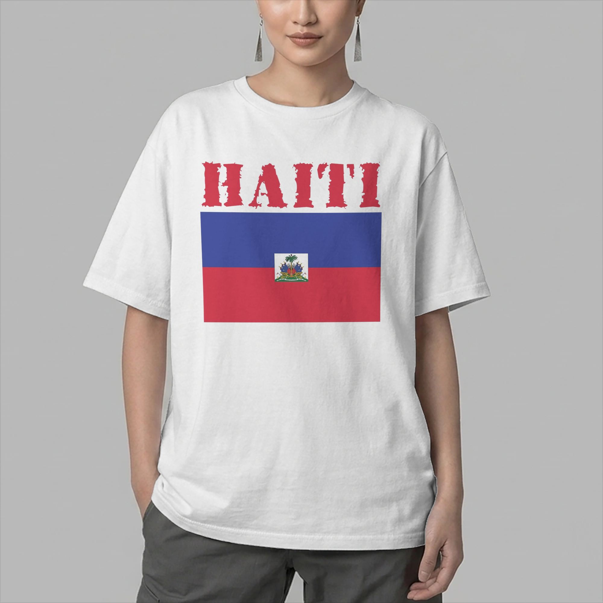 Men T-Shirt Haiti Flag Fashion - Summer Clothing Ideas review and price