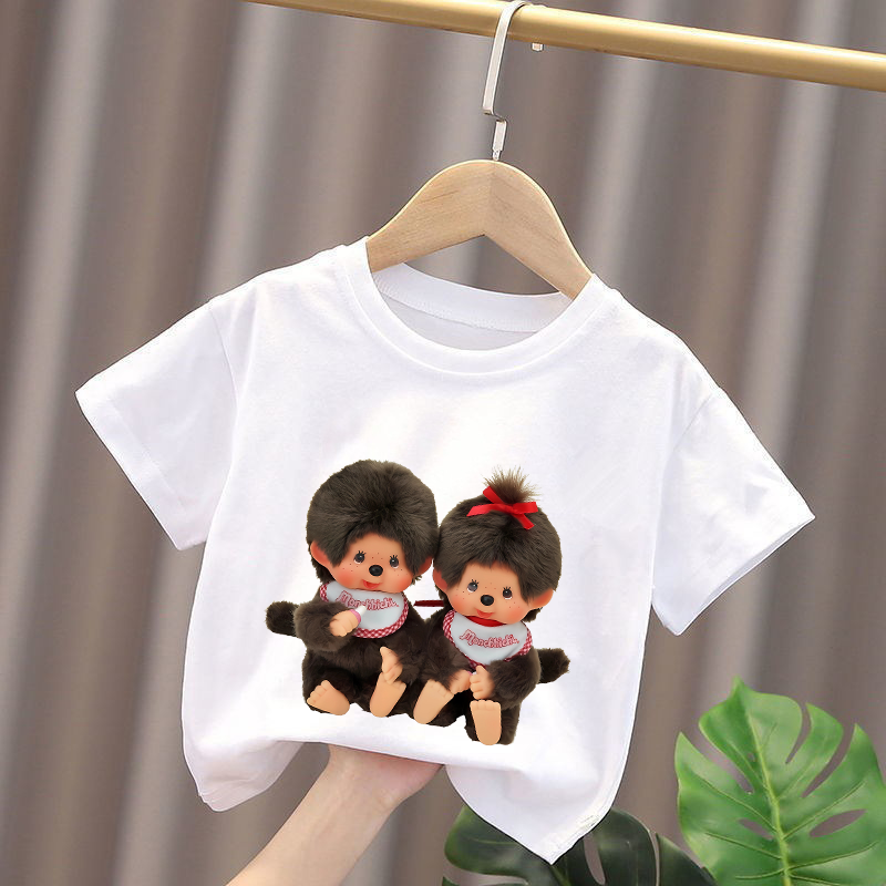 Monchhichi Kids T-shirts Anime - Summer Clothing Baby Boy review and price