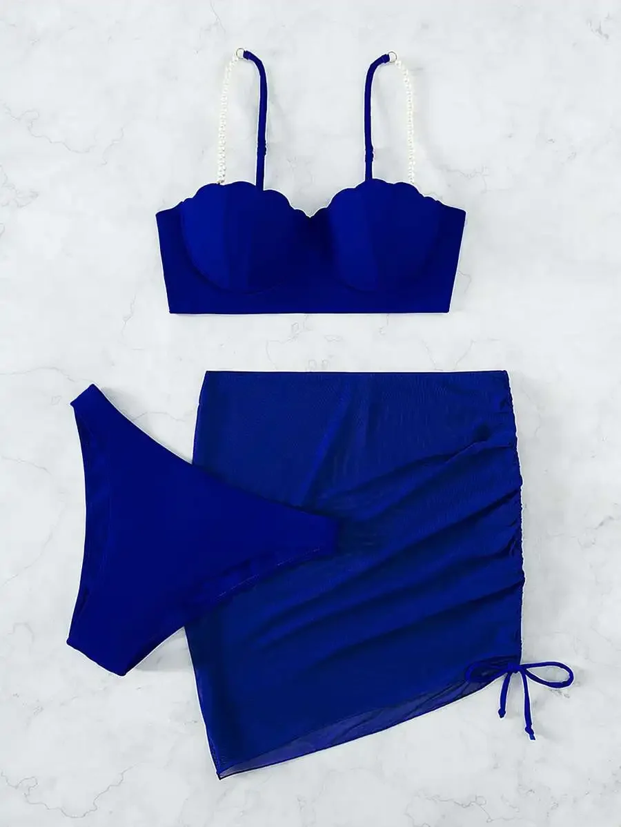 Blue Push Up Bikini Set With S - Bikini Set Push Up review and price