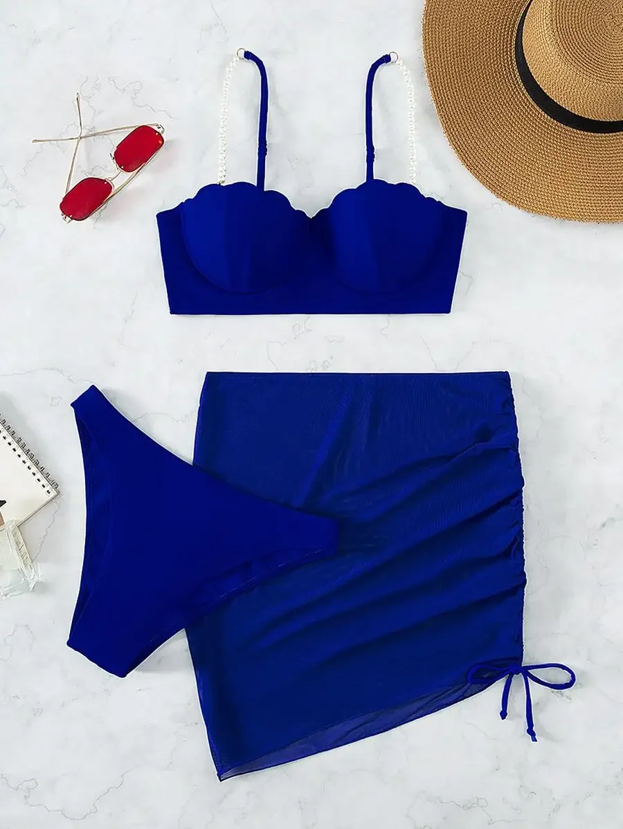 Blue Push Up Bikini Set With S - Bikini Set Push Up review and price