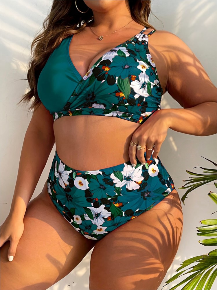 L-5XL Plus Size High Waist Bik - Bikini Set Push Up review and price