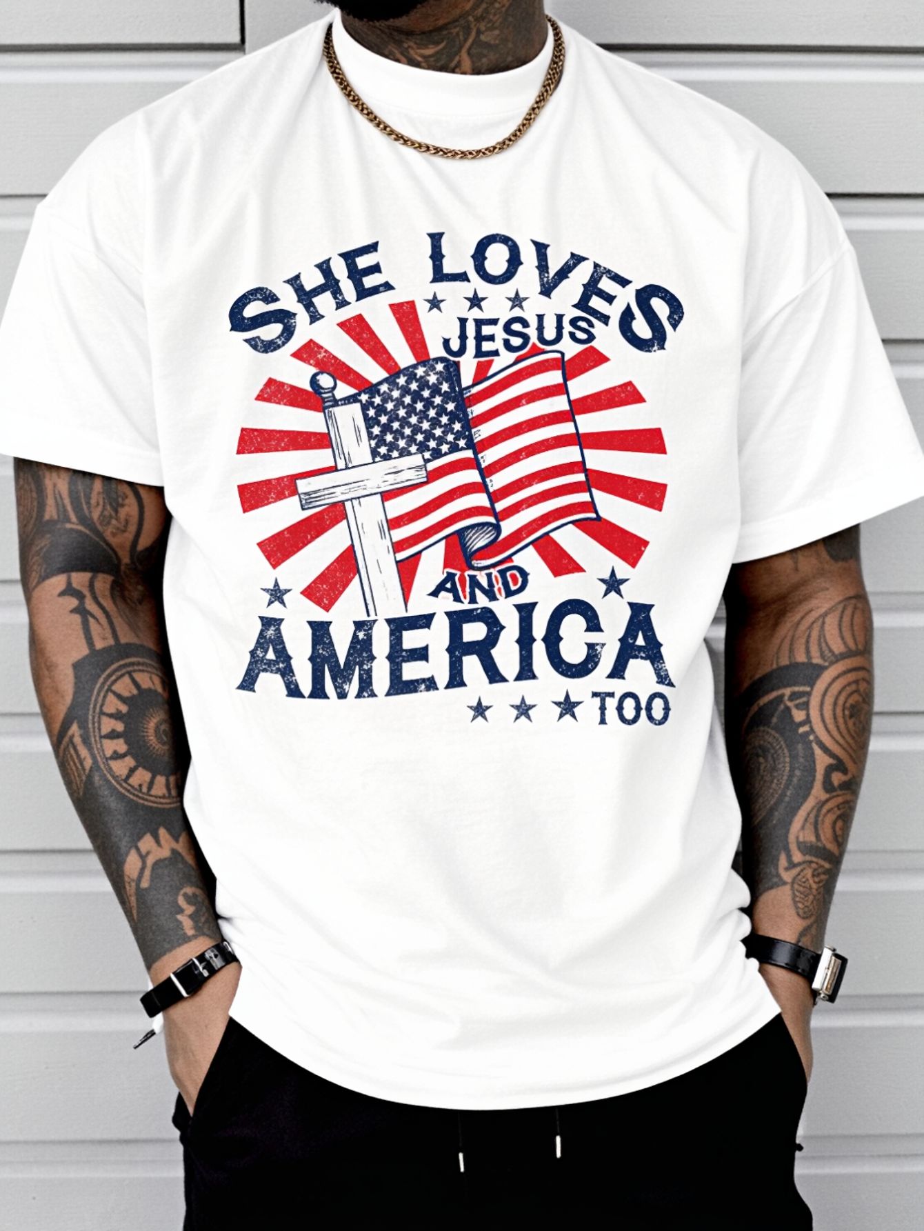 Vintage She Loves Jesus And Am - Summer Clothing Not Shein review and price
