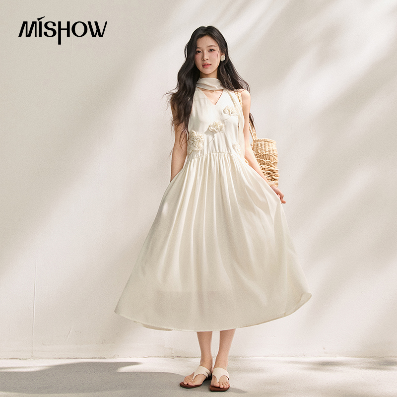 MISHOW Women's Lyocell 3D Flow - Sundress Midi Floral review and price