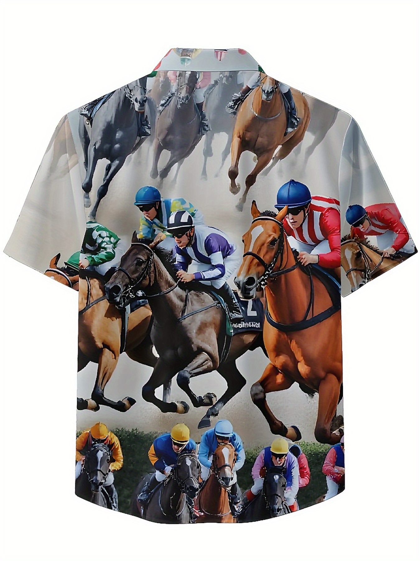 Men's Plus Size Hawaiian Shirt - Summer Equestrian Clothing review and price