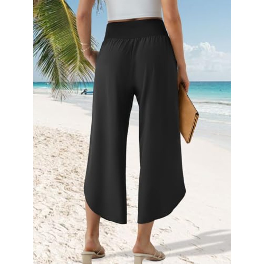 Wide Leg Capri Pants for Women - Palazzo Pant Wide review and price