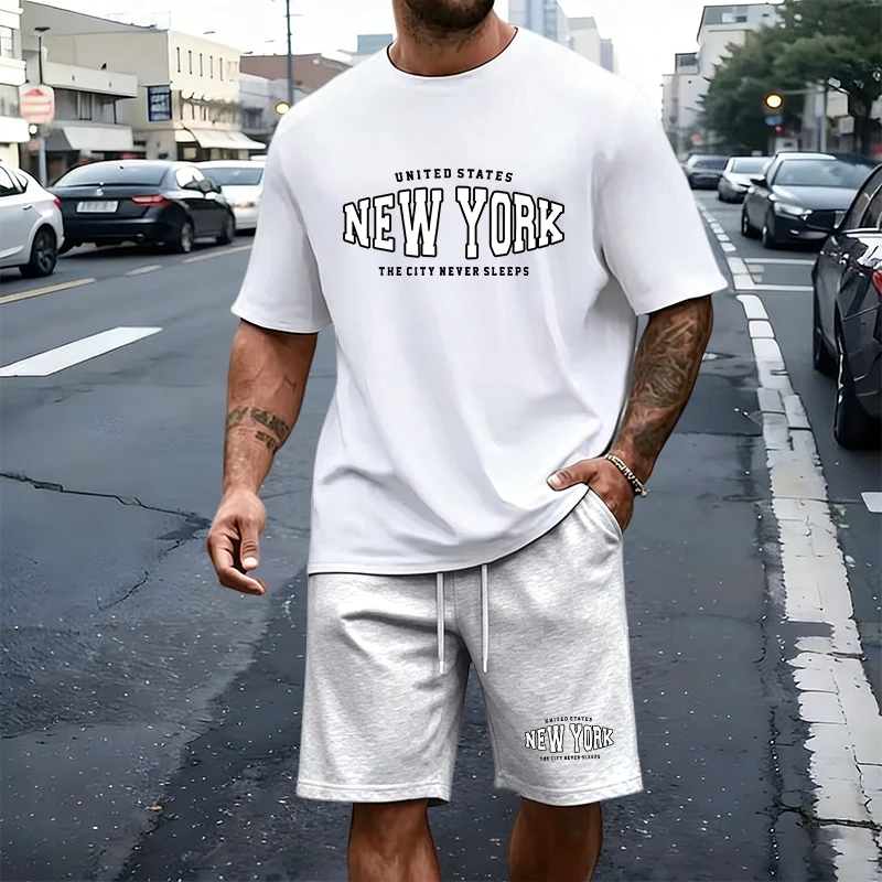 Summer Men's T-Shirt Set Casua - Summer Quotes review and price