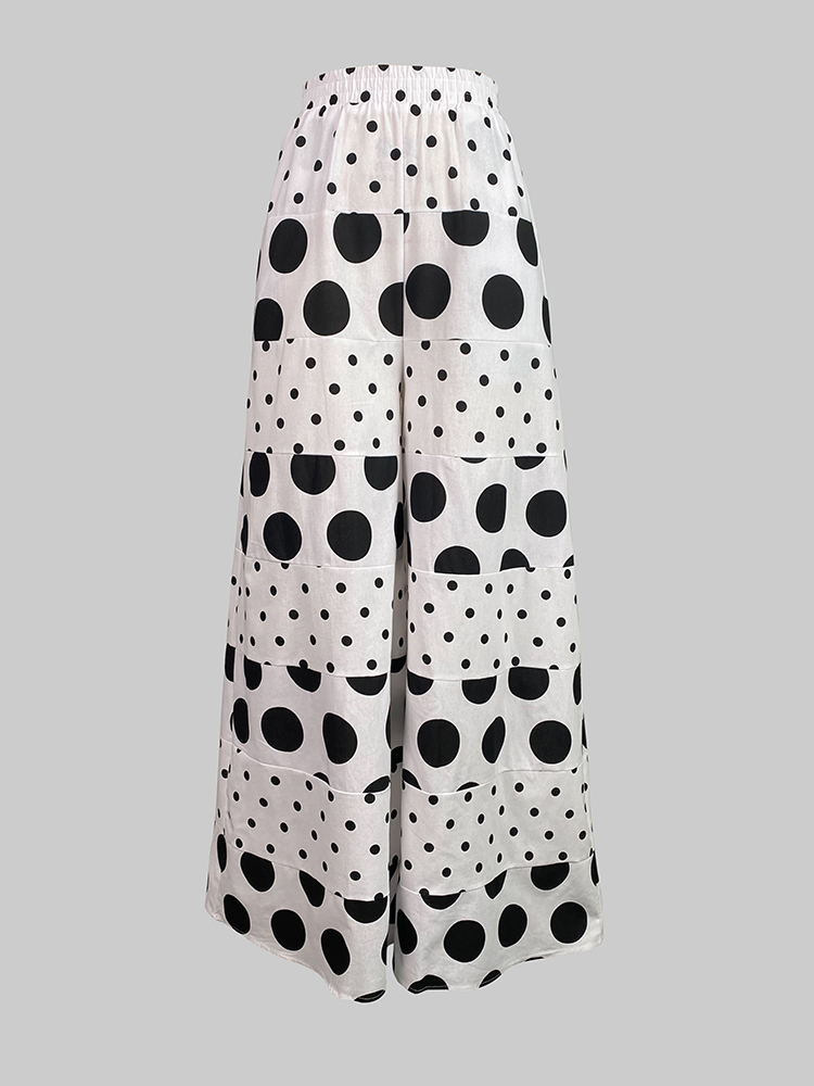 Women's Polka Dot Tiered Wide  - Palazzo Pant Wide review and price