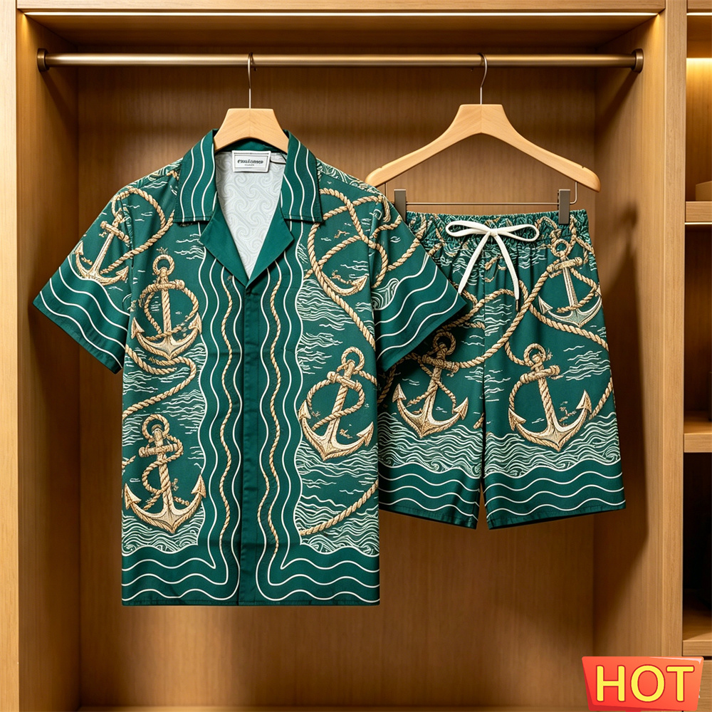 Men's 2 Piece Hawaiian Set Nau - Summer Clothing Sets Men review and price