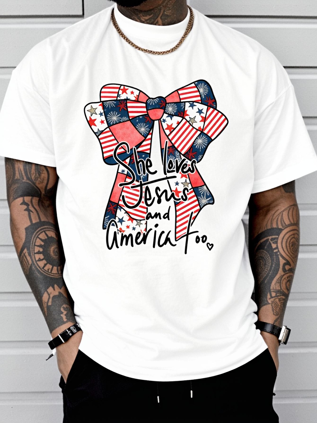 She Loves Jesus And America To - Summer Clothing Not Shein review and price