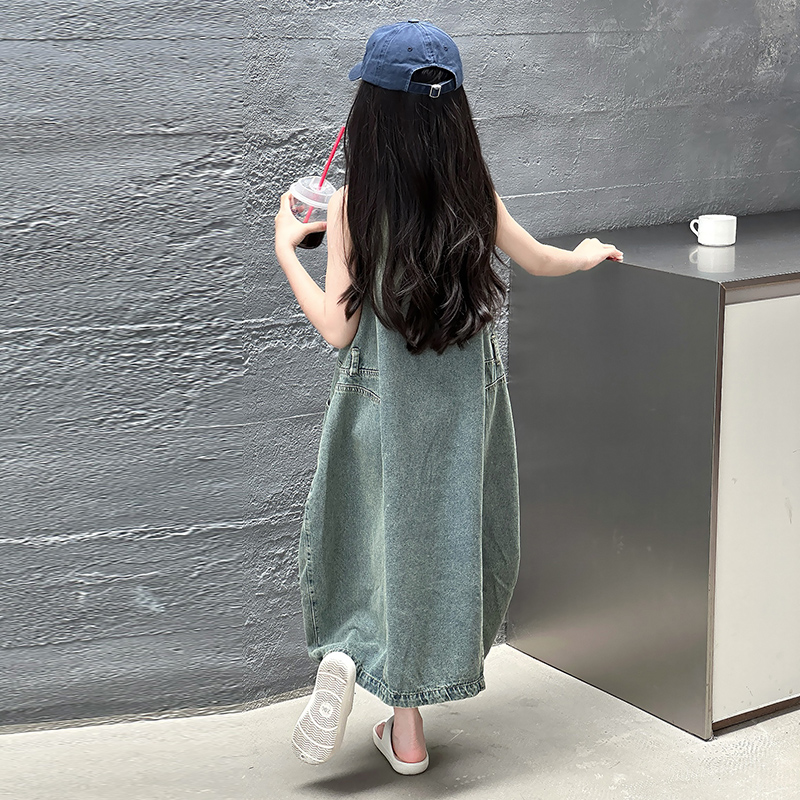 Vintage Blue Children Girls Hi - Summer Clothing Girls review and price