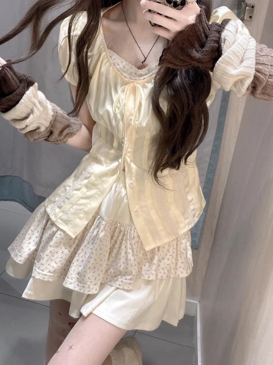 Sweet Floral Two-Piece Set for - Summer Clothing Girls review and price