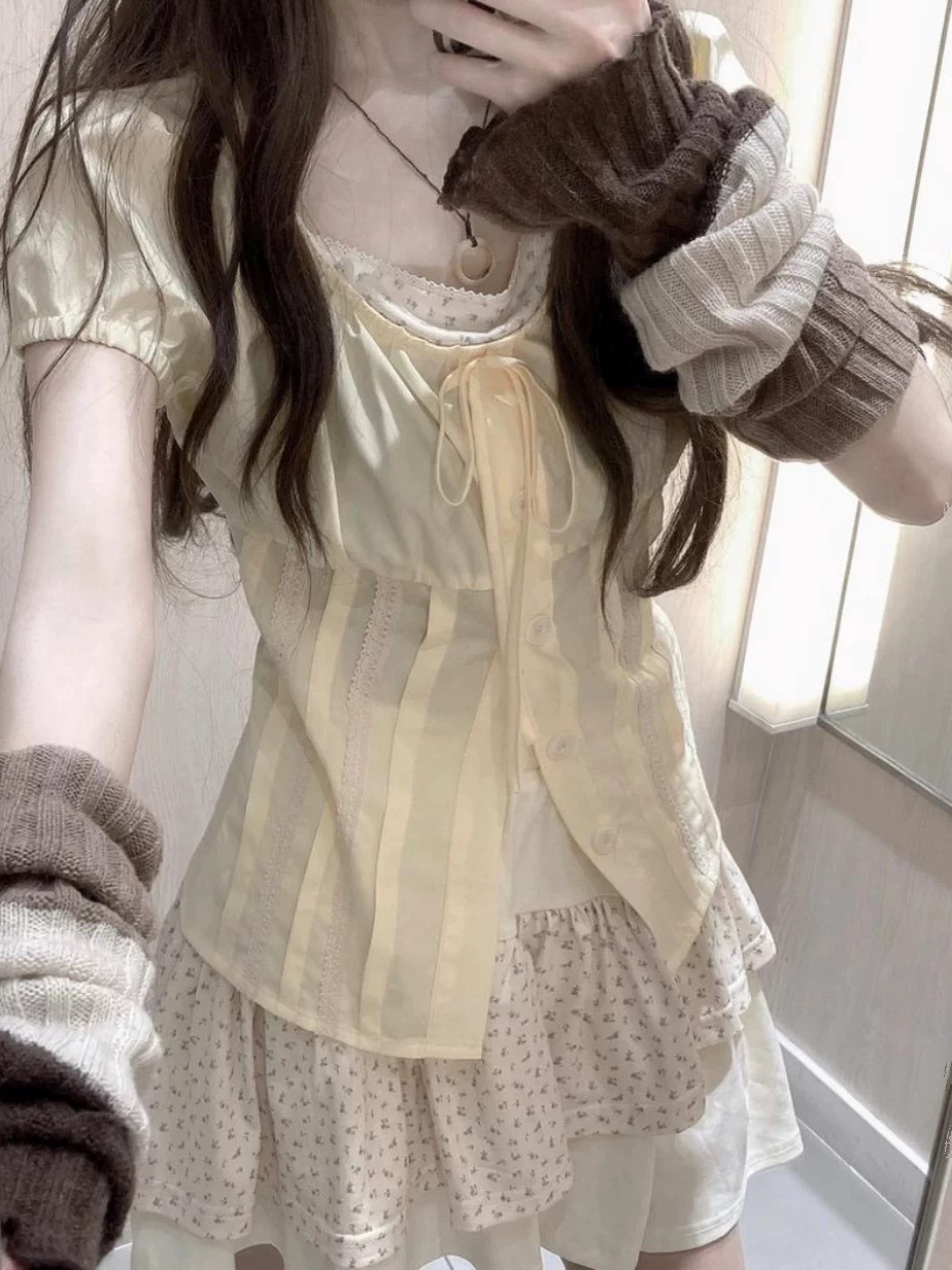 Sweet Floral Two-Piece Set for - Summer Clothing Girls review and price